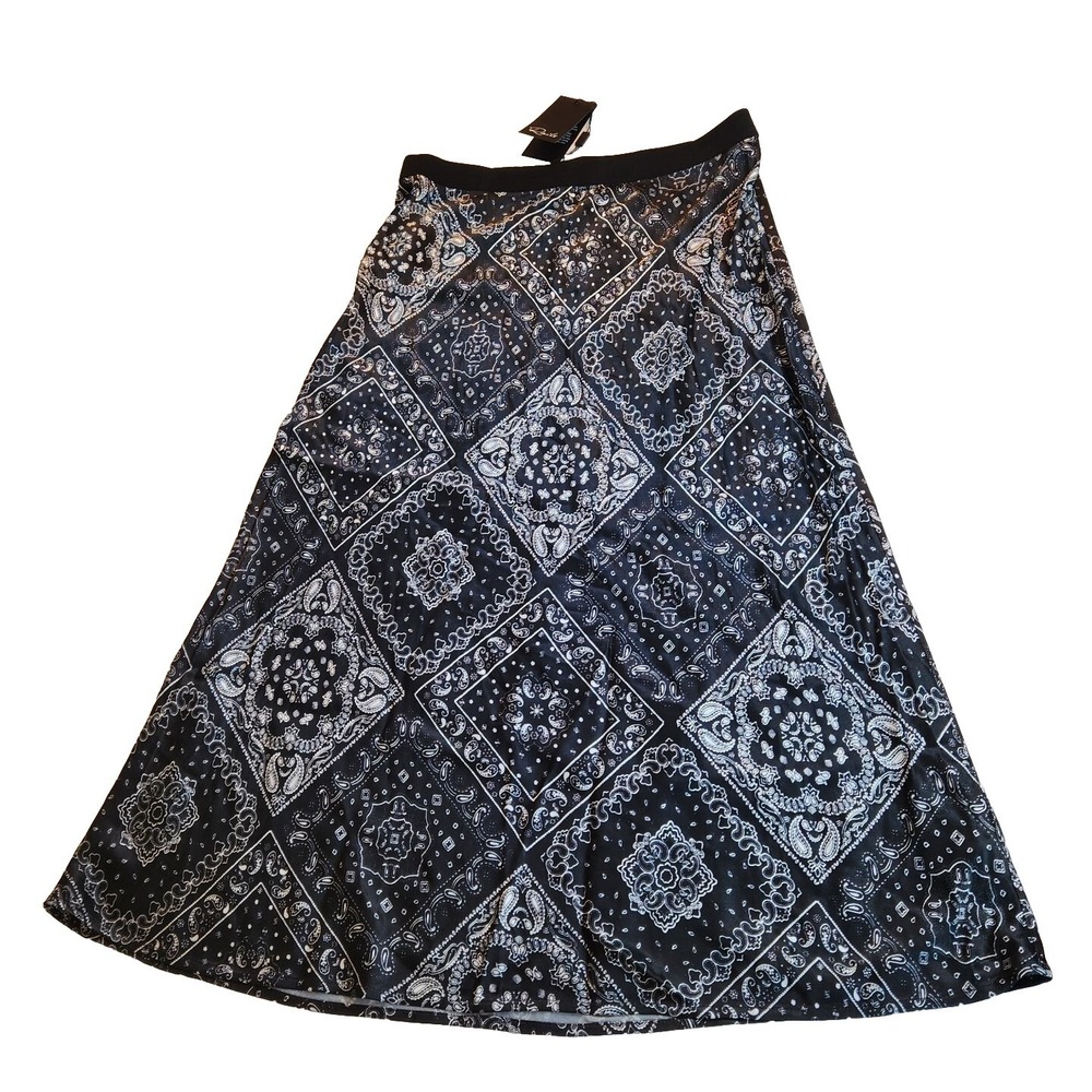 Rails‎ Womens Medium Midi Skirt  Black Festival Flowy Boho Whimsigoth NEW NWT - Picture 3 of 16